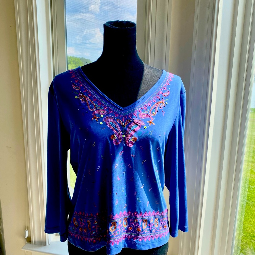COPY - Beliza - Beautiful Blue Women’s Shirt (S…